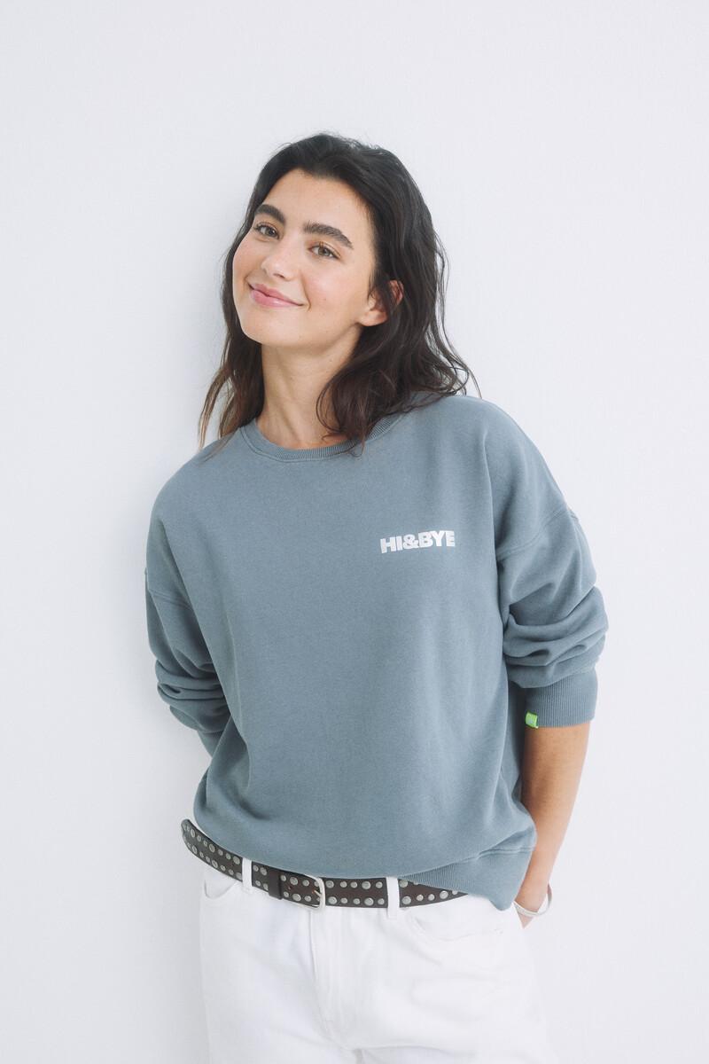 women'secret Sudadera felpa gris logo Rebajas top
