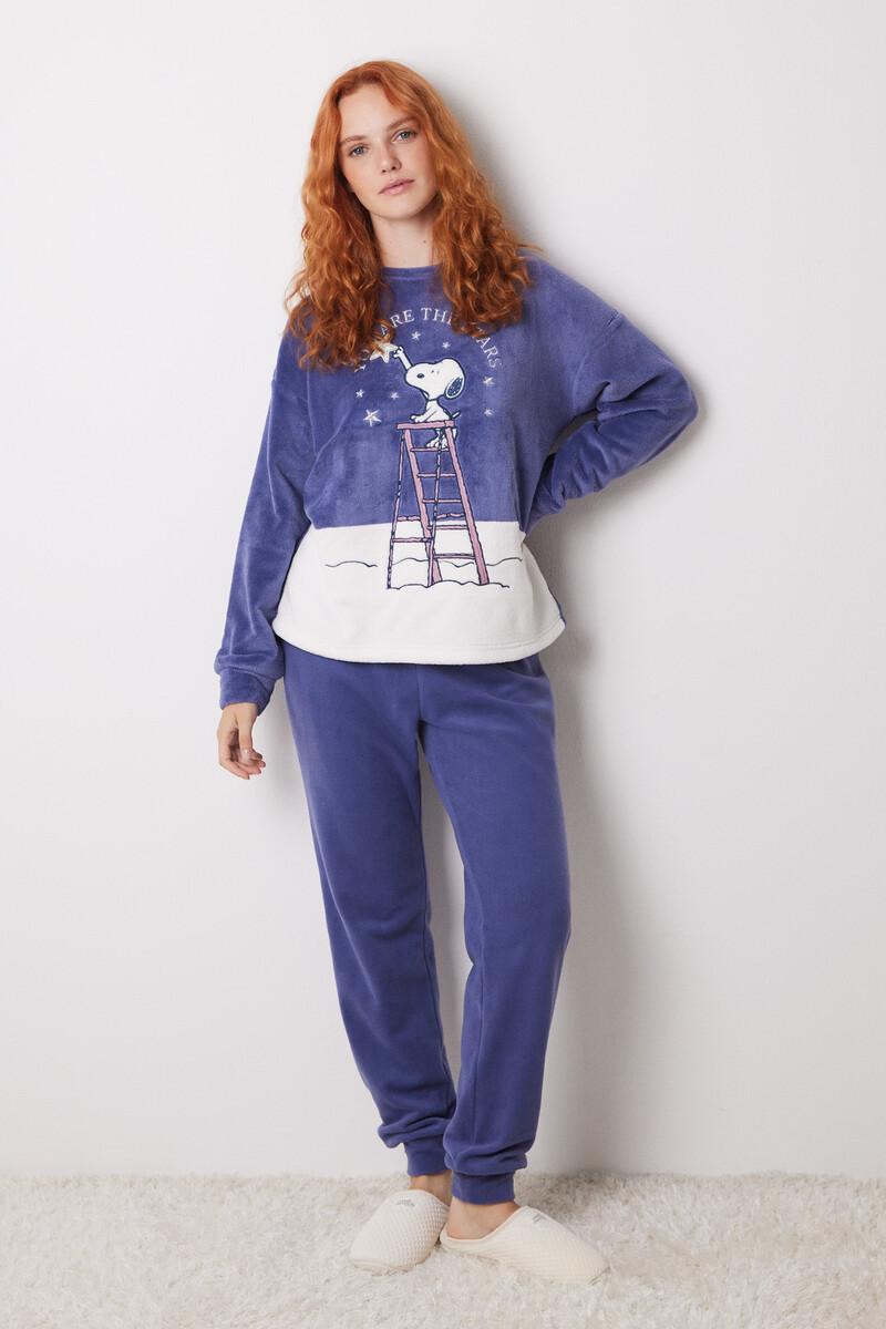 women'secret Pijama largo polar Snoopy Oferta especial