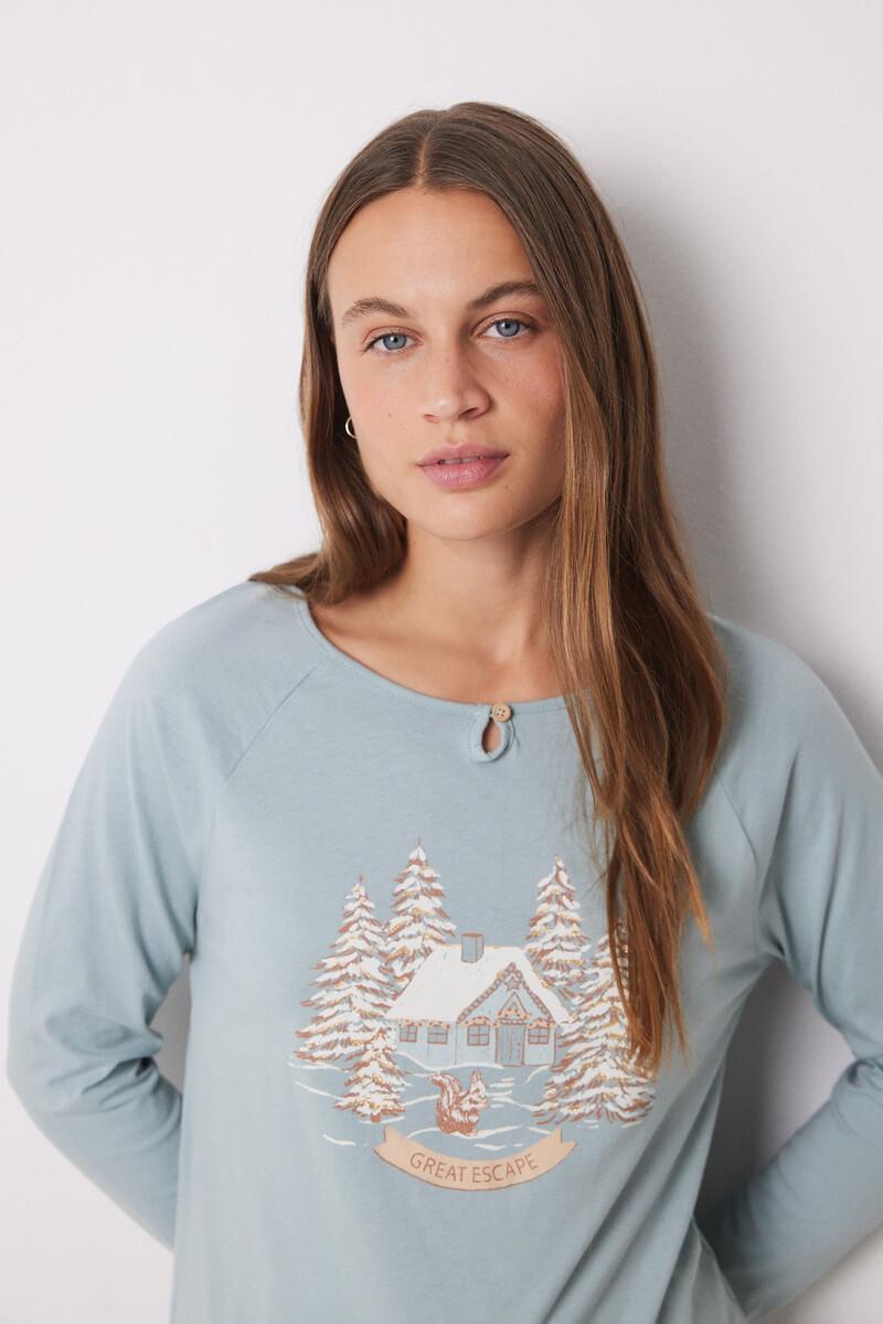 women'secret Pijama largo 100% algodón cuadros navideños COMPRAR AHORA