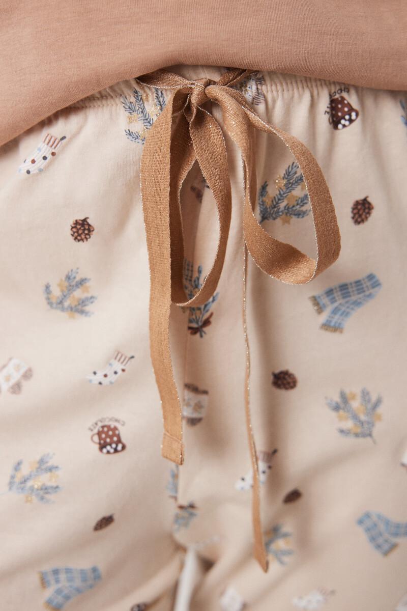 women'secret Pijama largo 100% algodón motivos navideños Oferta especial de fábrica