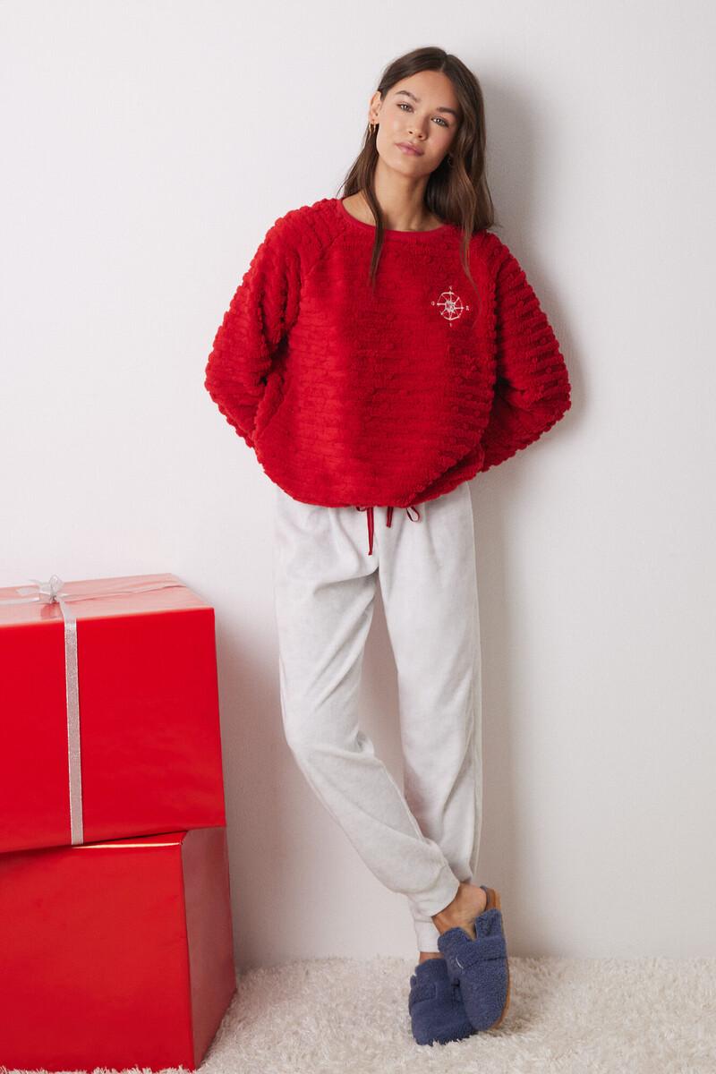 women'secret Pijama largo pelo y polar fleece Promoción trimestral