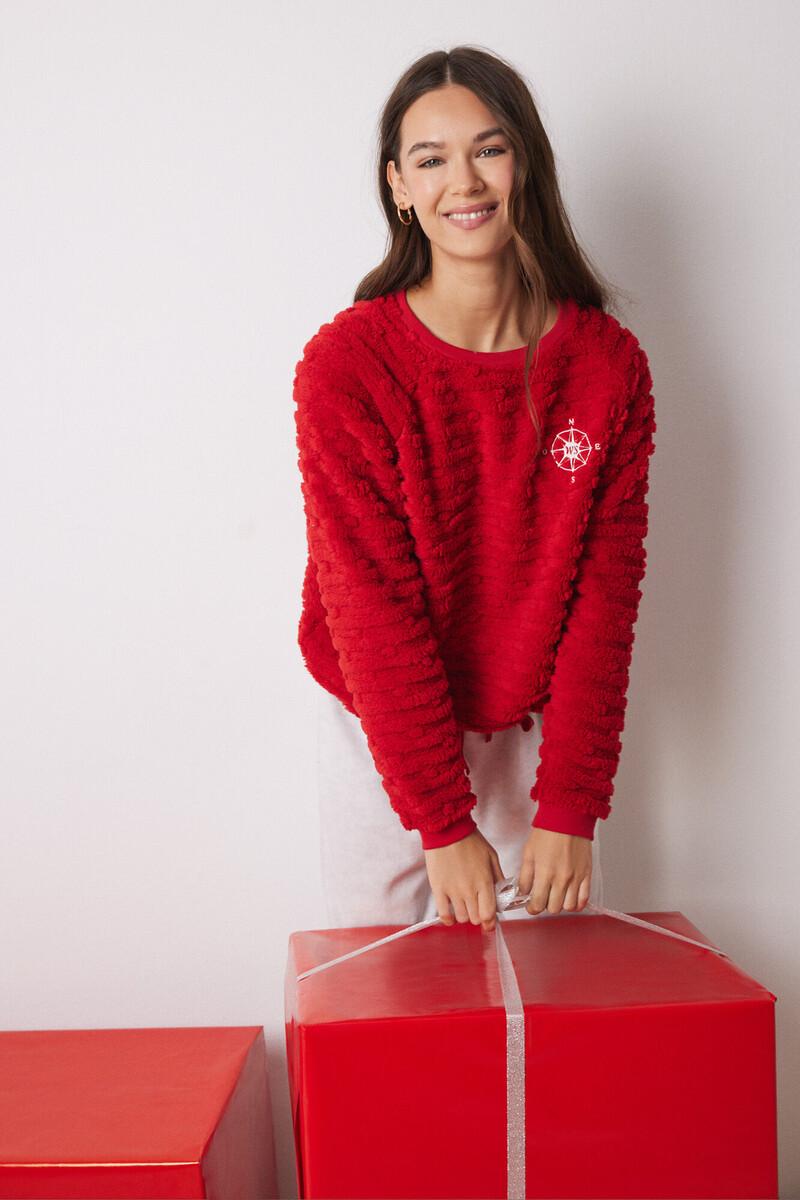 women'secret Pijama largo pelo y polar fleece Promoción trimestral