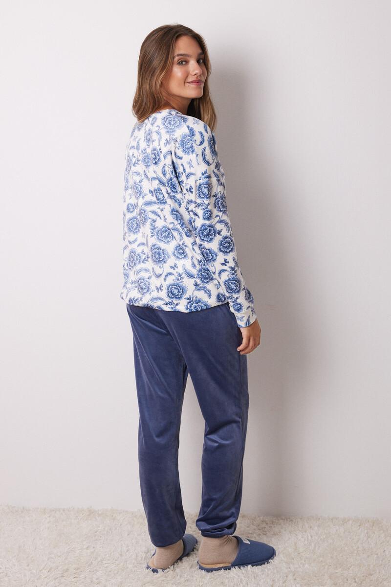 women'secret Pijama largo terciopelo elástico suave Libre de impuestos