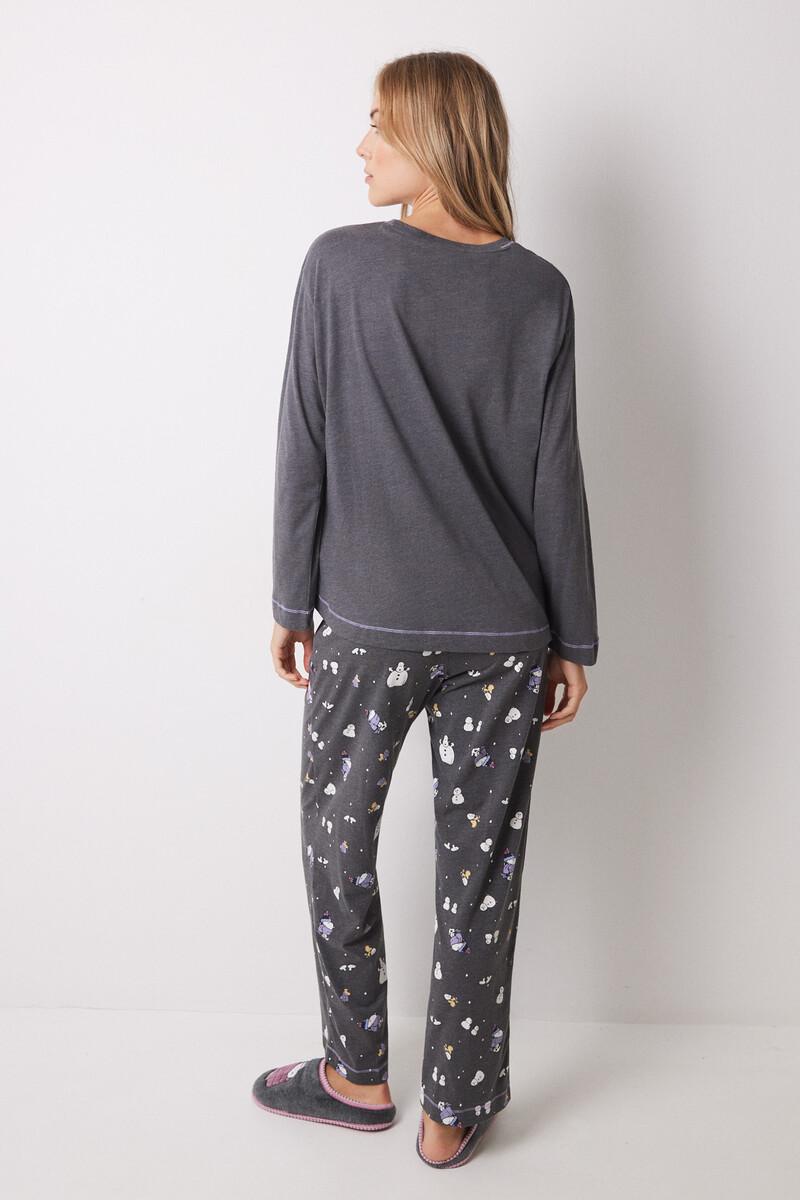 women'secret Pijama largo 100% algodón Snoopy Precio ultrabajo