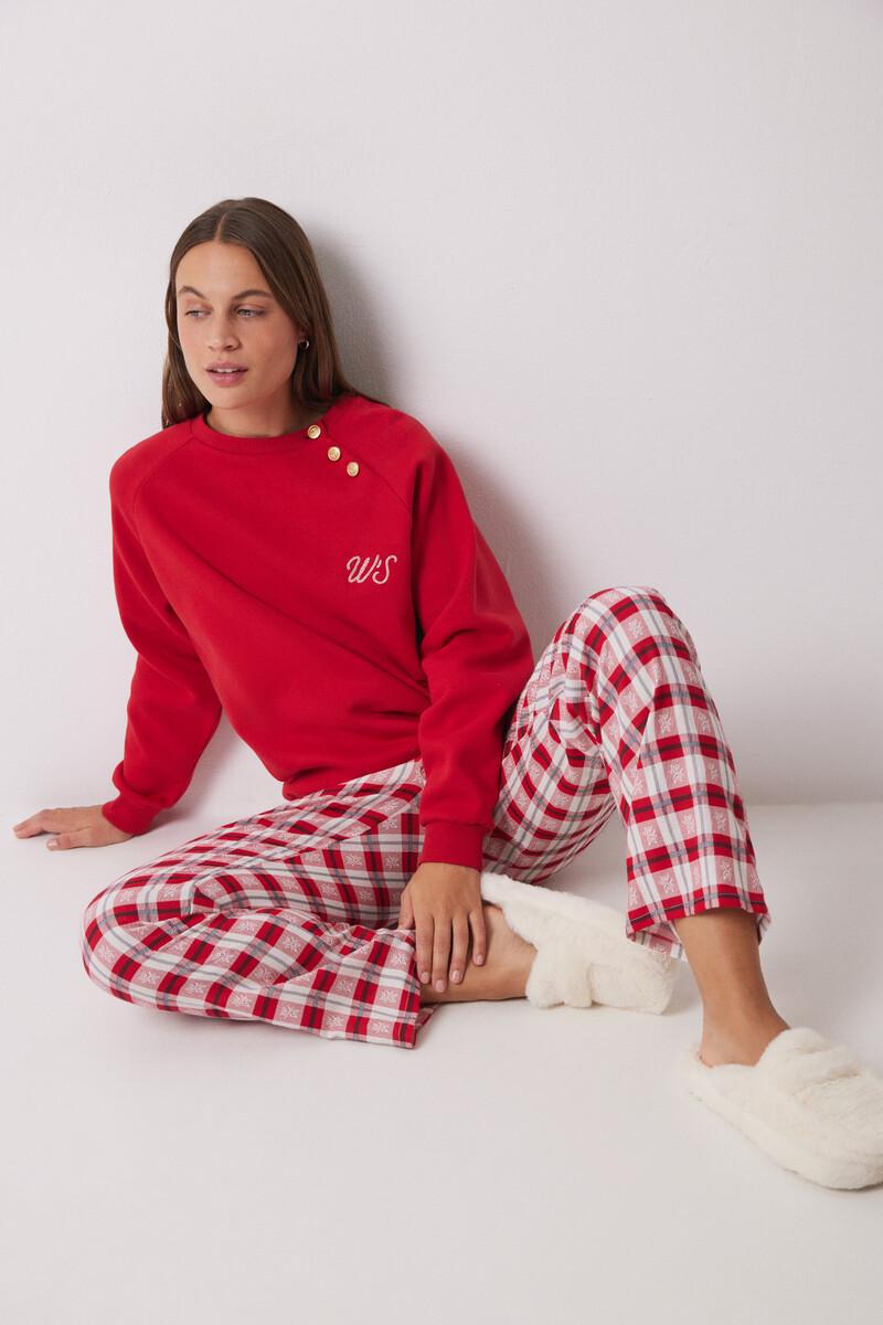 women'secret Sudadera felpa algodón roja Ofertas