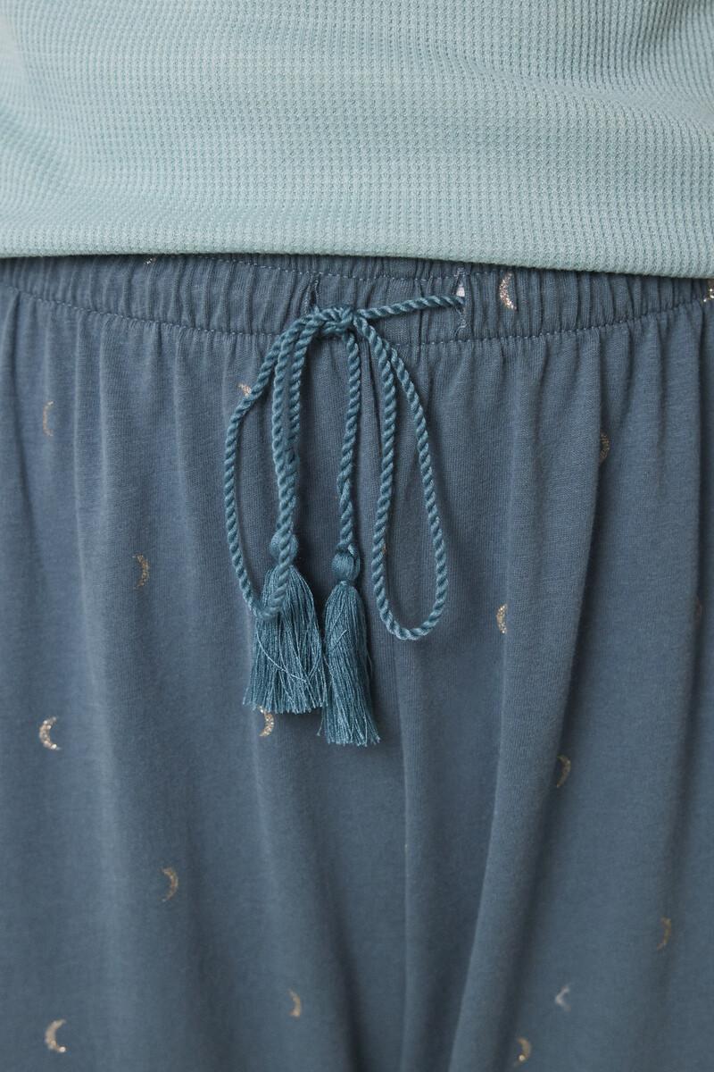 women'secret Pantalón largo 100% algodón verde Últimos 3 días