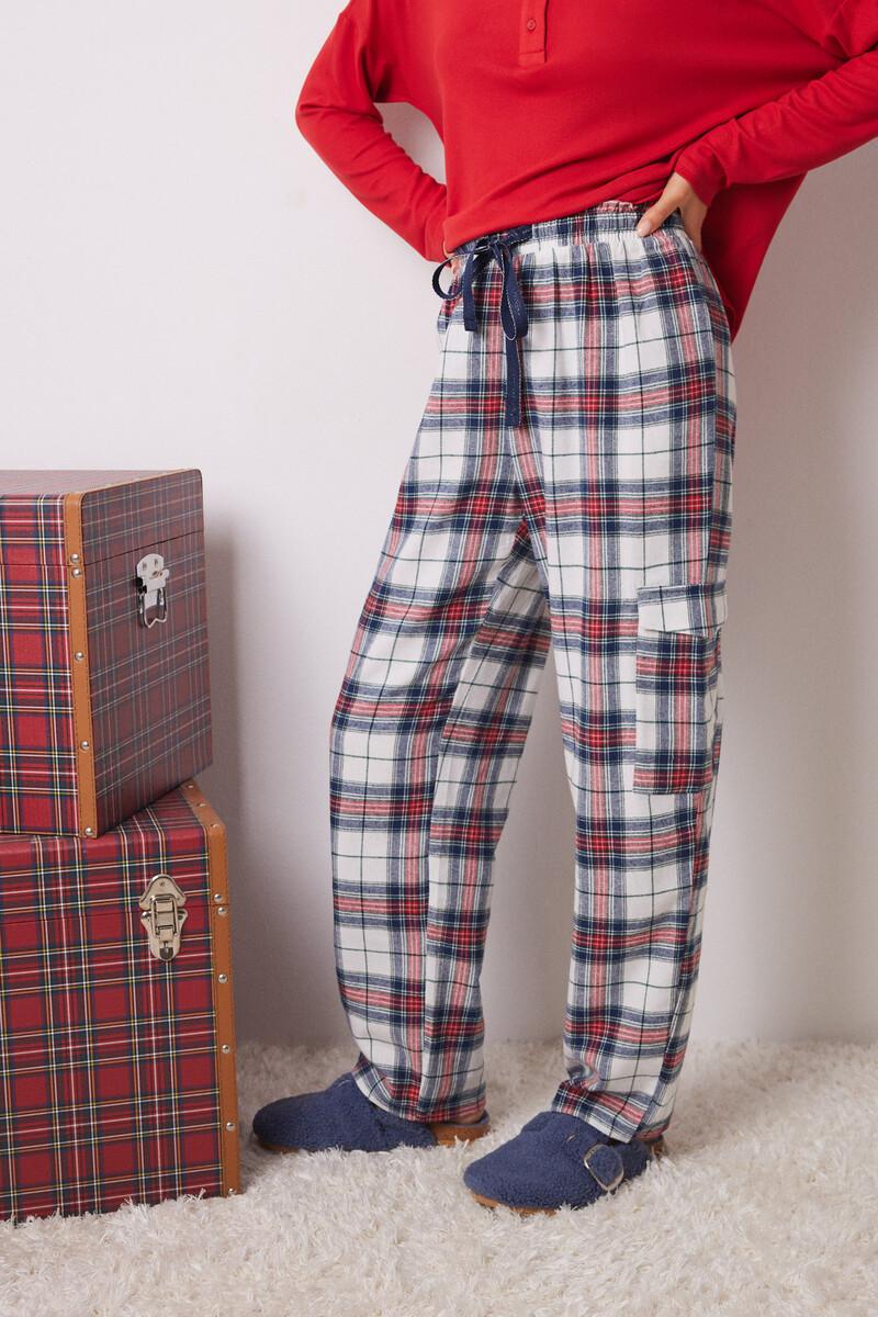 women'secret Pantalón cargo 100% algodón cuadros COMPRAR AHORA