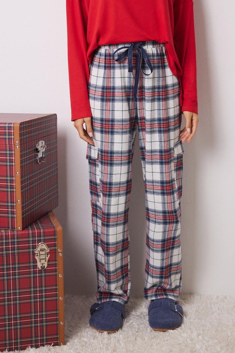 women'secret Pantalón cargo 100% algodón cuadros COMPRAR AHORA