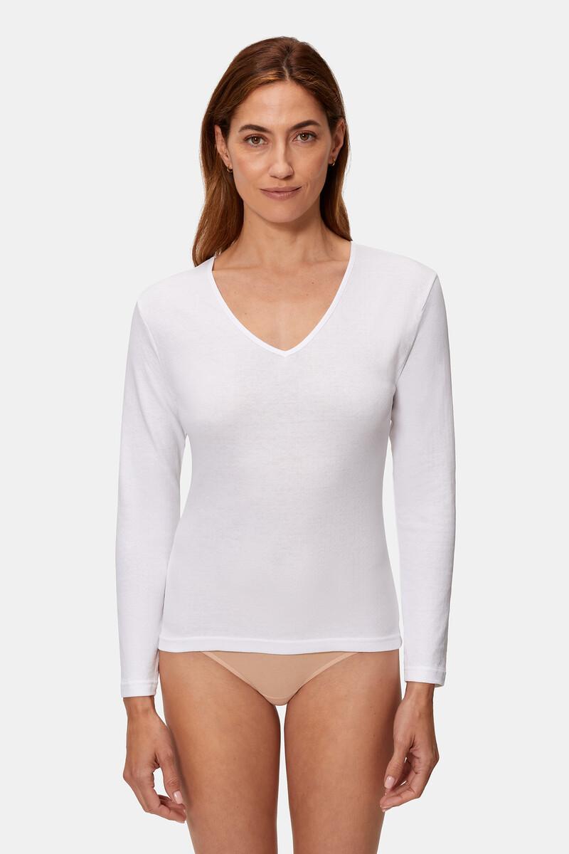 women'secret Camiseta manga larga 100% algodón térmica con doble capa Promoción por tiempo limitado