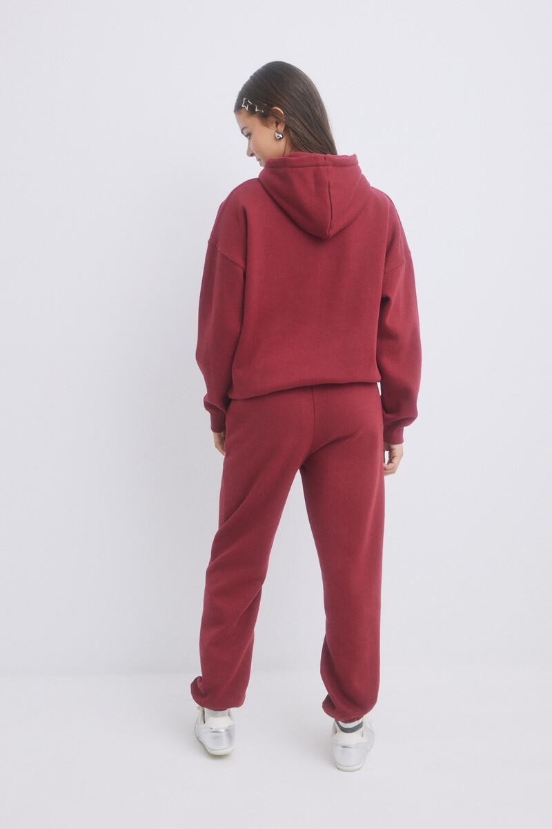 women'secret Pantalón jogger felpa rojo Superdescuento