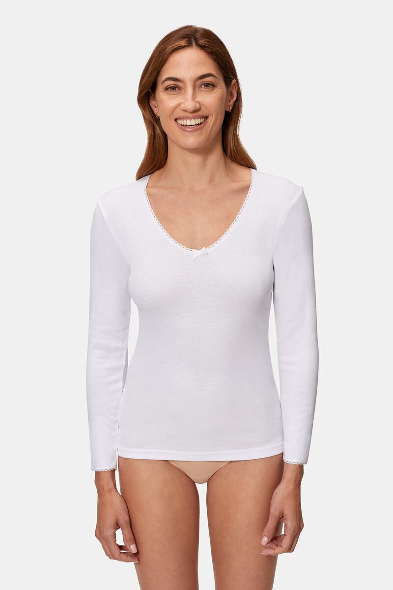women'secret Camiseta manga larga térmica fibra de invierno con toque femenino Liquidación