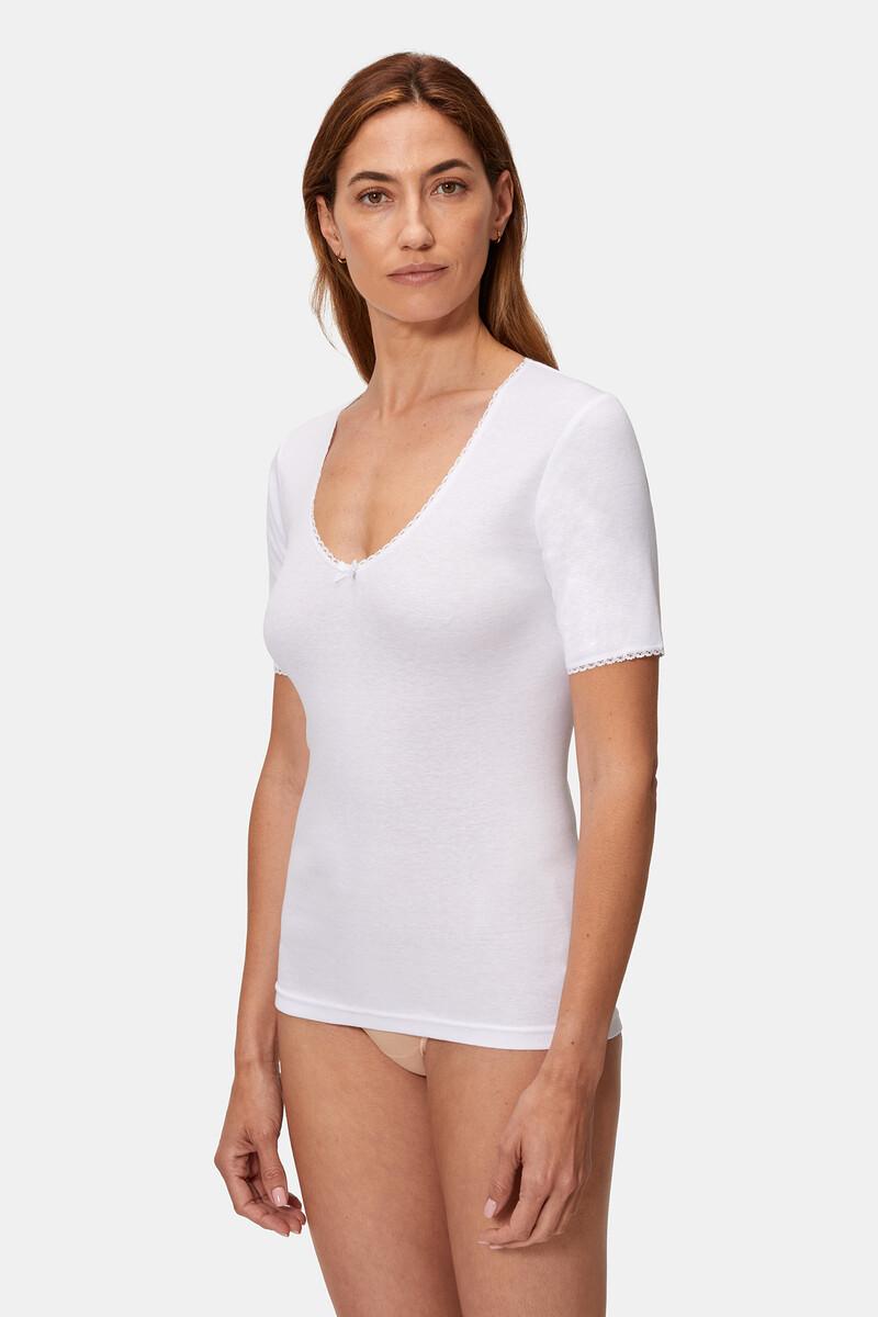 women'secret Camiseta manga corta térmica fibra de invierno con toque femenino Tienda de fábrica