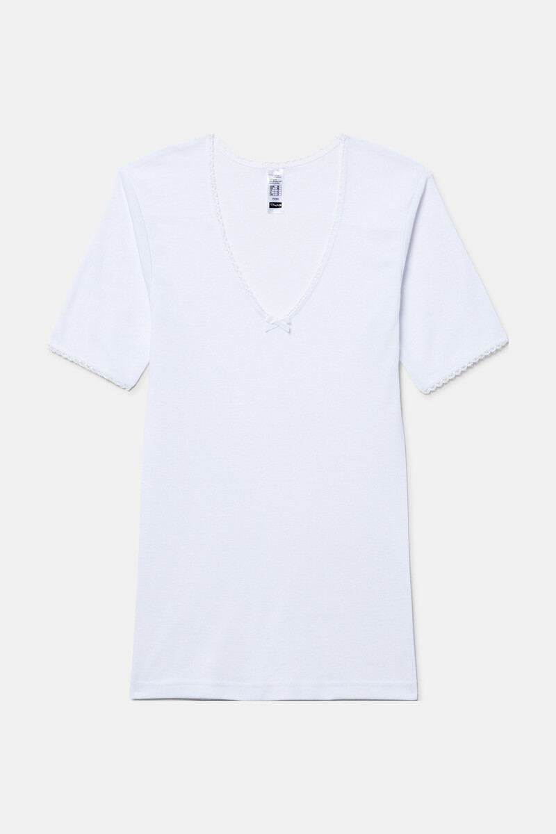 women'secret Camiseta manga corta térmica fibra de invierno con toque femenino Tienda de fábrica