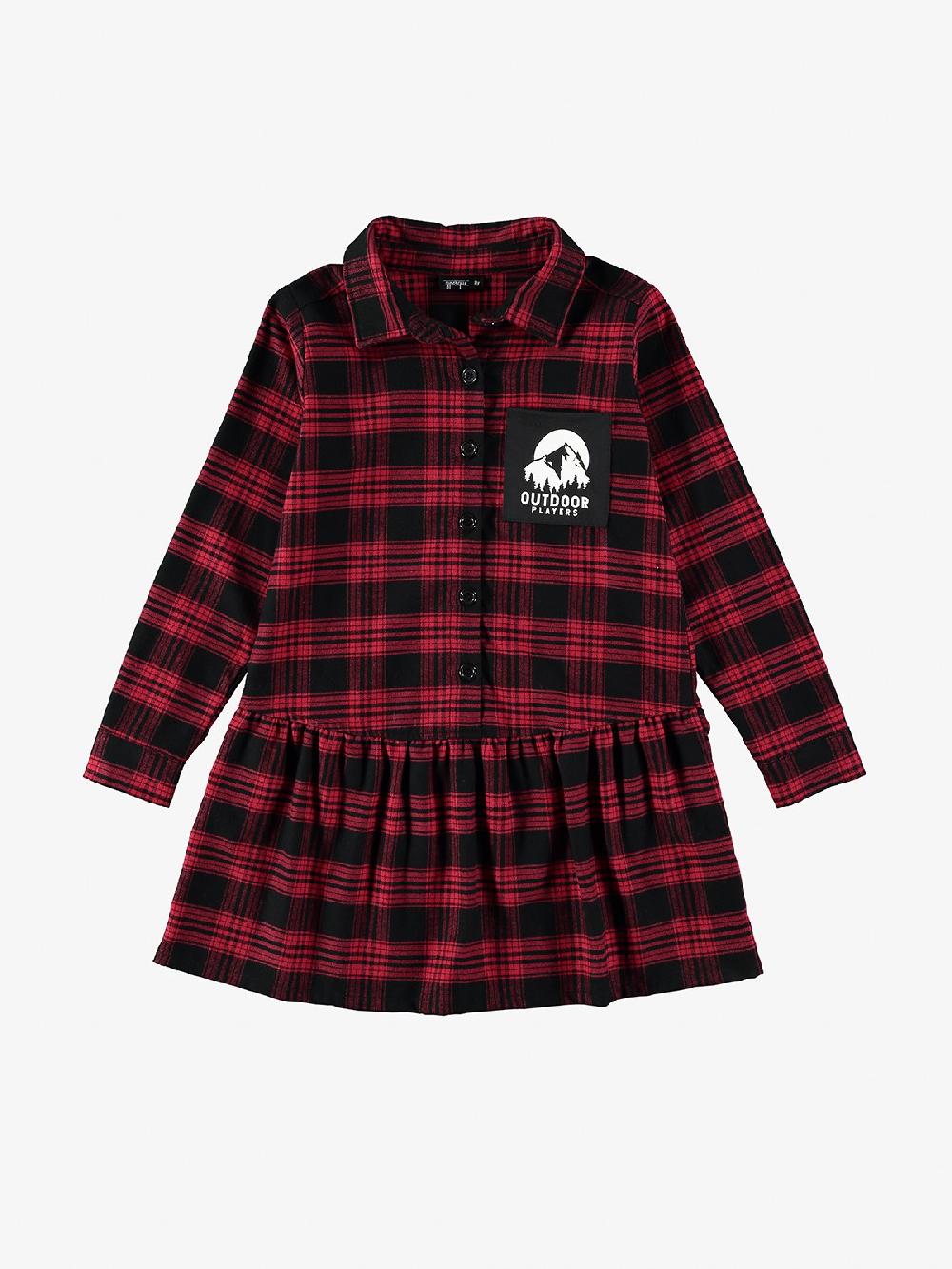 yporqué PLAID SHORT DRESS