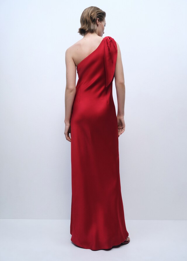 Mango Vestido satinado lazada Limitado a 3 días