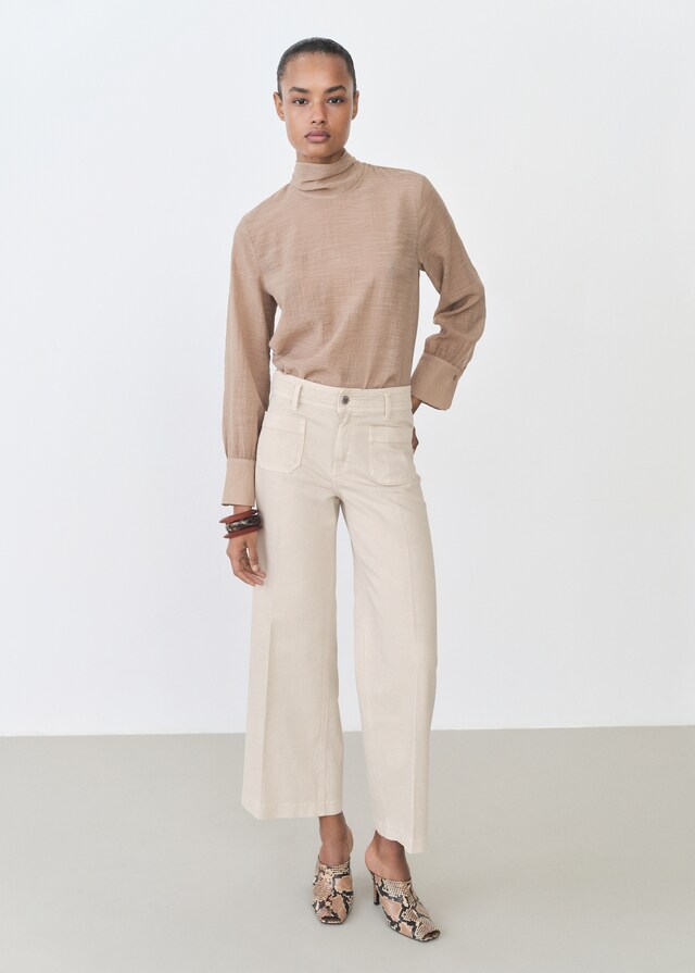 Mango Jeans wideleg bolsillos En línea