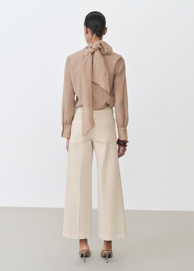 Mango Jeans wideleg bolsillos En línea
