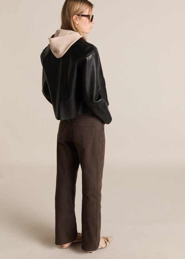 Mango Jeans rectos tiro alto Outlet online