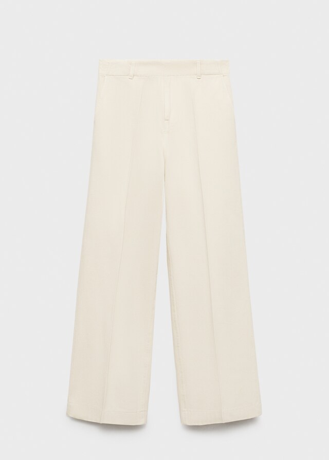 Mango Pantalón algodón wideleg tiro alto Los más vendidos