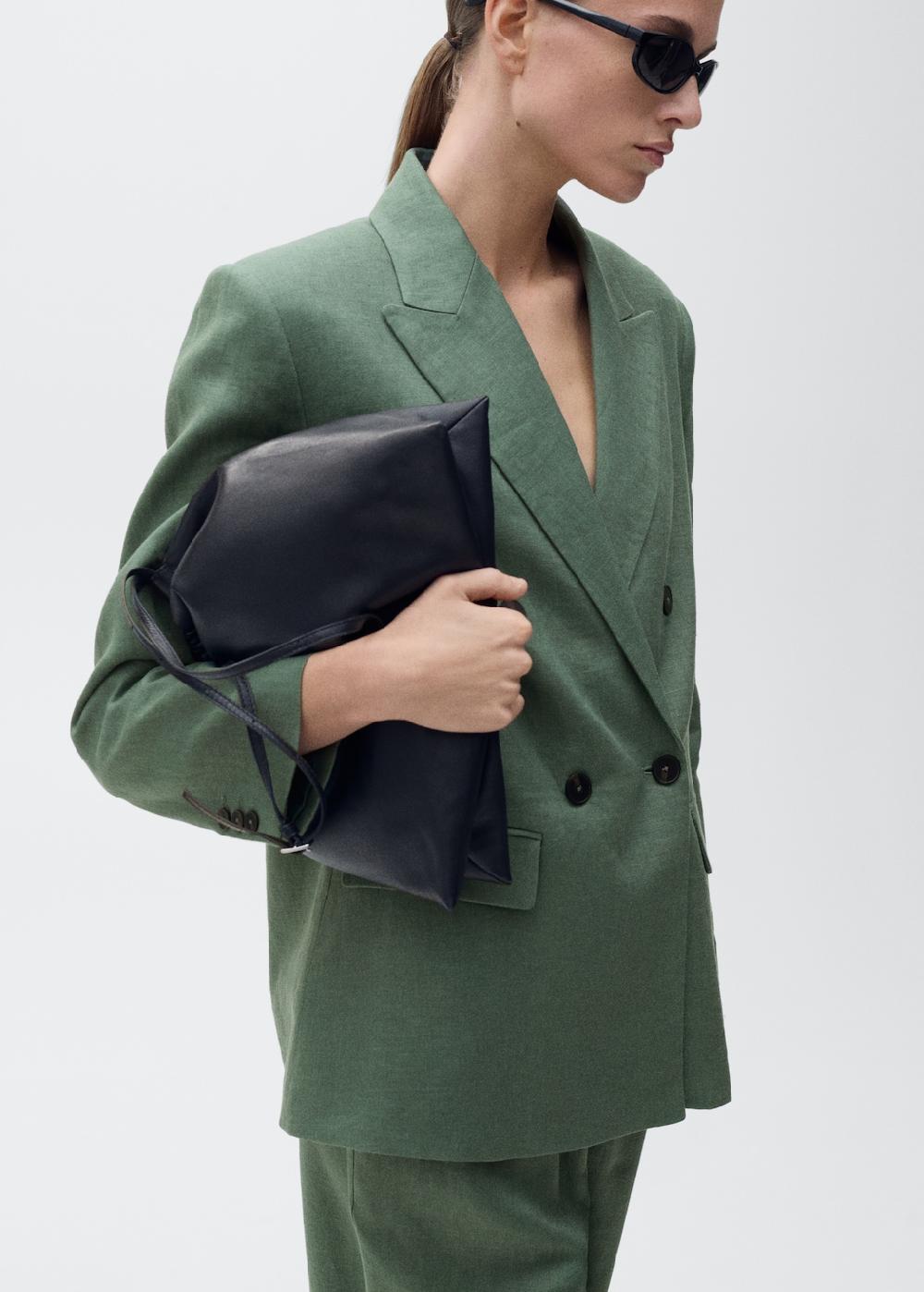 Mango Blazer traje lino