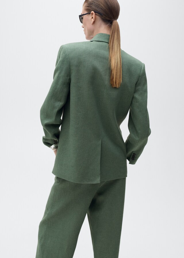 Mango Blazer traje lino Mejor oferta
