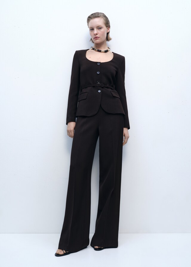 Mango Blazer traje cinturón Rebajas online