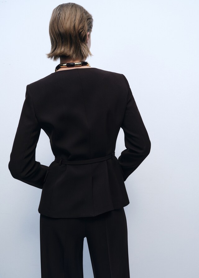 Mango Blazer traje cinturón Rebajas online