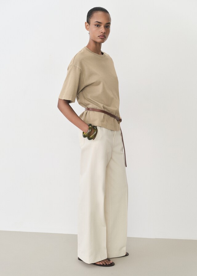 Mango Camiseta algodón oversize Oferta exclusiva