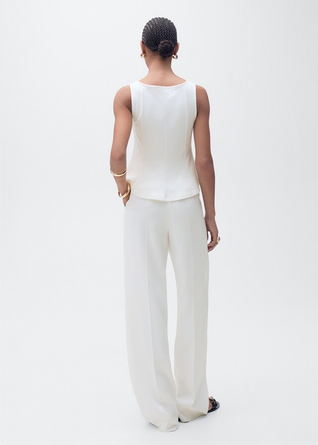 Mango Top evasé cuello barco Outlet online