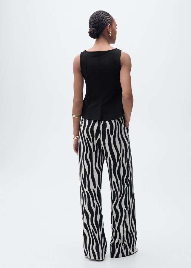 Mango Top evasé cuello barco Rebajas