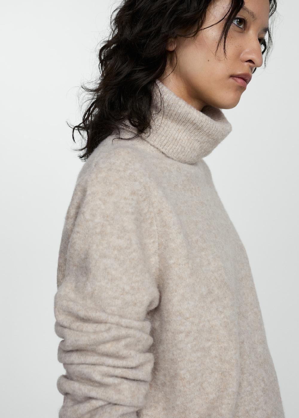Mango Jersey punto cuello alto