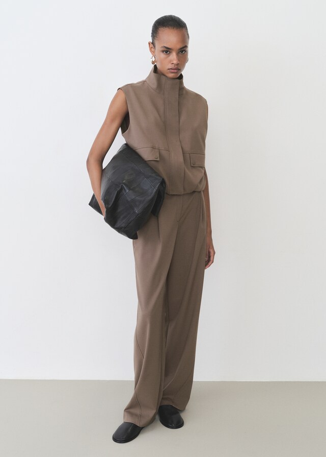 Mango Chaleco oversize bolsillos Superdescuento