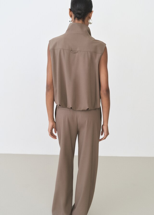 Mango Chaleco oversize bolsillos Superdescuento