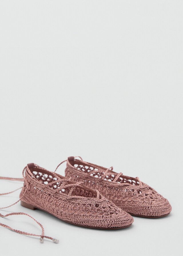Mango Bailarina crochet tiras Envío internacional gratuito