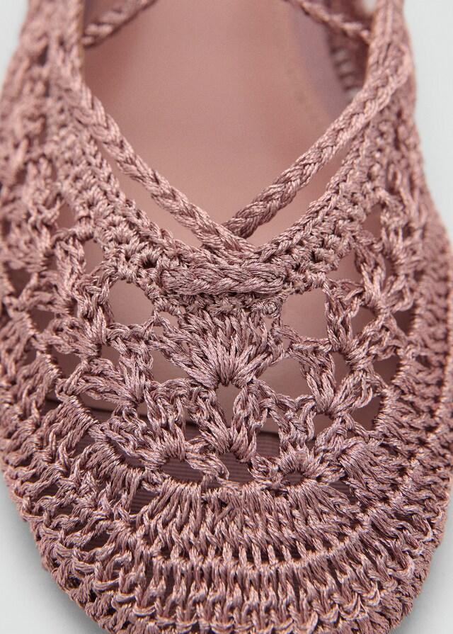 Mango Bailarina crochet tiras Envío internacional gratuito