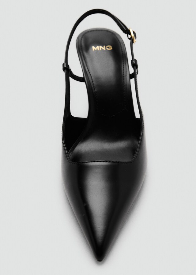 Mango Zapato tacón piel punta Ahorra y exporta