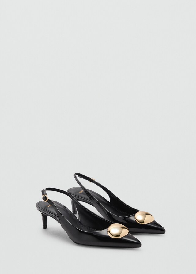 Mango Zapato kitten adorno metálico Precios de Black Friday