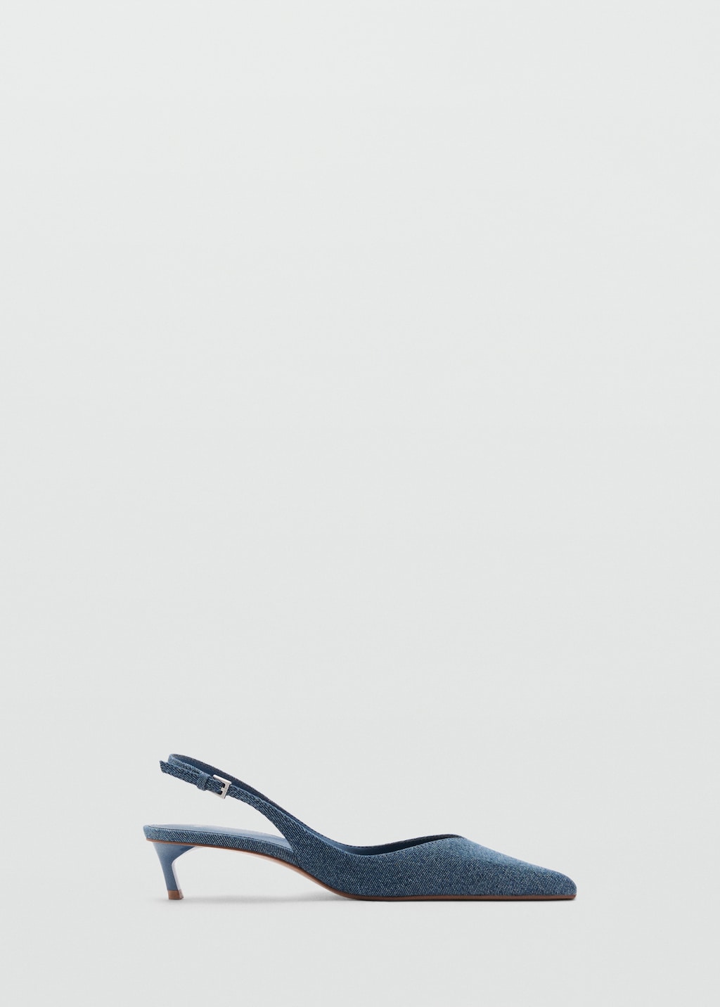 Mango Zapato denim tacón