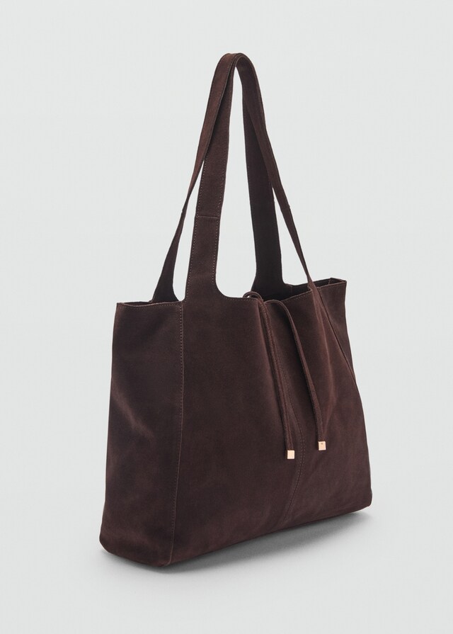 Mango Bolso shopper serraje Libre de impuestos