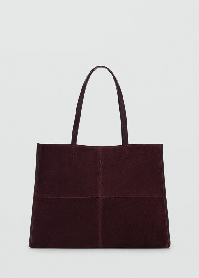 Mango Bolso shopper piel costuras Descuentos del mes