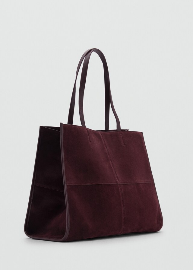 Mango Bolso shopper piel costuras Descuentos del mes
