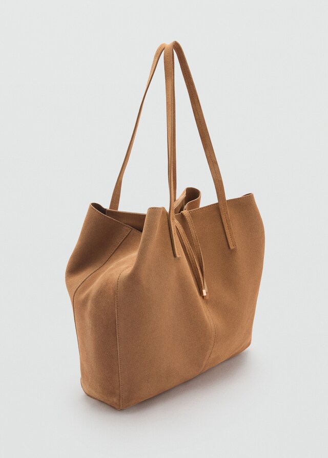 Mango Bolso shopper serraje Oferta exclusiva