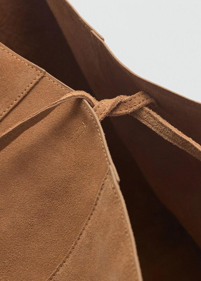 Mango Bolso shopper serraje Oferta exclusiva