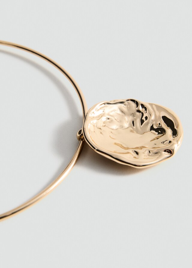 Mango Collar rígido diseño circular Rebajas de fin de temporada