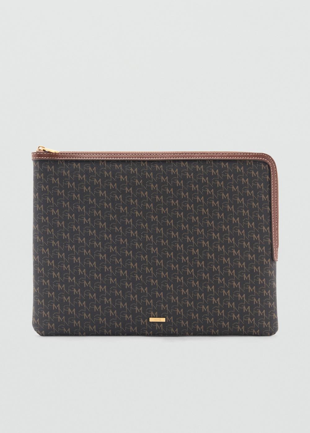 Mango Funda portátil estampado logo