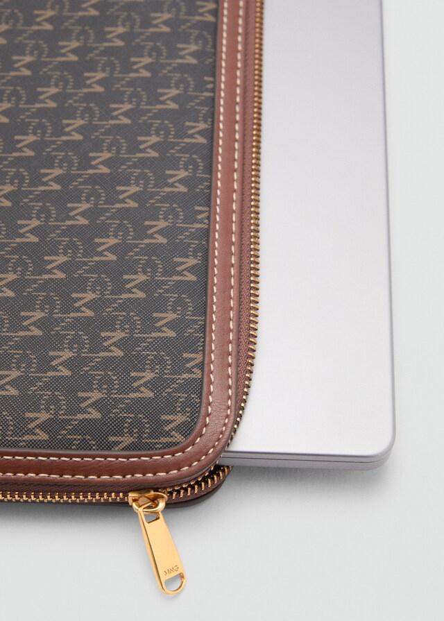 Mango Funda portátil estampado logo Últimos 3 días