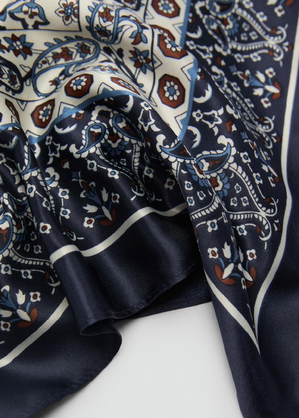 Mango Pañuelo estampado satinado
