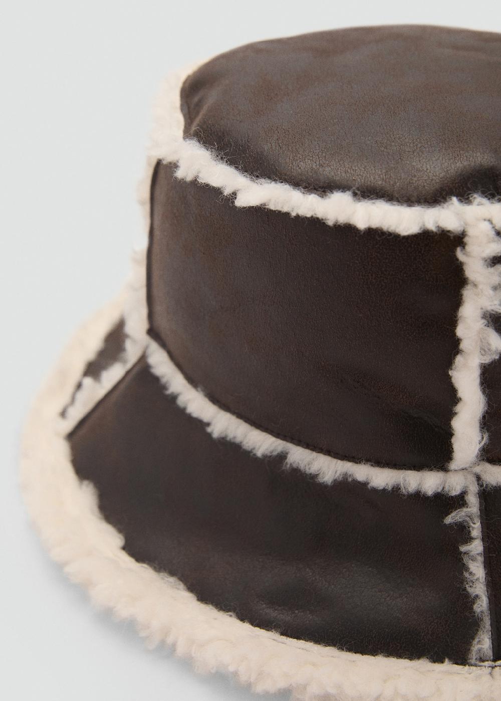 Mango Gorro bucket borreguito Ahorra y exporta