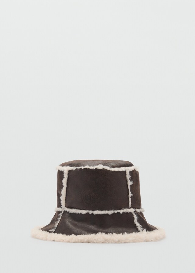 Mango Gorro bucket borreguito Ahorra y exporta