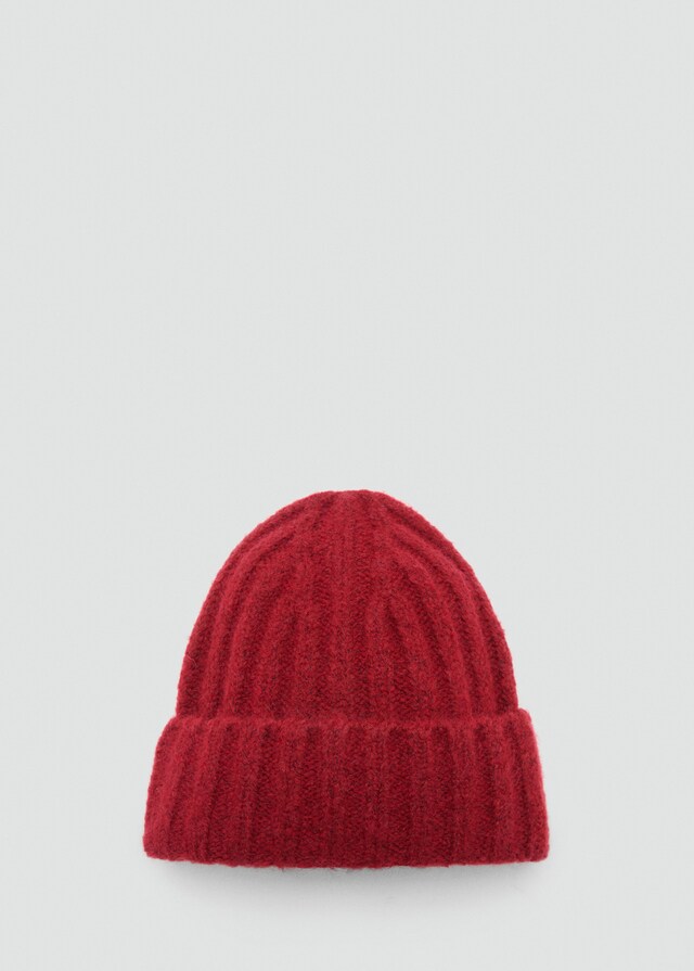 Mango Gorro punto canalé En oferta